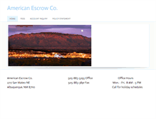 Tablet Screenshot of american-escrow.com